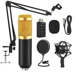 Powerpak BM-800 Professional Condenser Microphone Kit with Scissor Stand (Black)