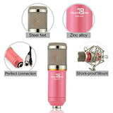 Powerpak BM-800 Pink Professional Condenser Microphone (Requires phantom power or sound card)