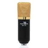 Powerpak Studio Microphone BM-700 (Black) Professional Large Diaphragm Studio Recording Microphone
