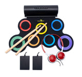 Powerpak G3001A-R Hand Roll Up Electronic Drum Set (Rainbow)