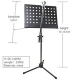 Powerpak MS-513 Professional Musical Note Stand (Black)