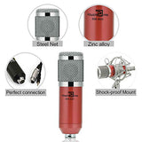 Powerpak BM-800 Red Professional Condenser Microphone (Requires phantom power or sound card)