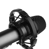 Powerpak Shock Mount Universal Microphone Cradle Holder Clip Stand (Black)