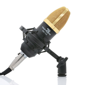 Powerpak Studio Microphone BM-700 (Black) Professional Large Diaphragm Studio Recording Microphone